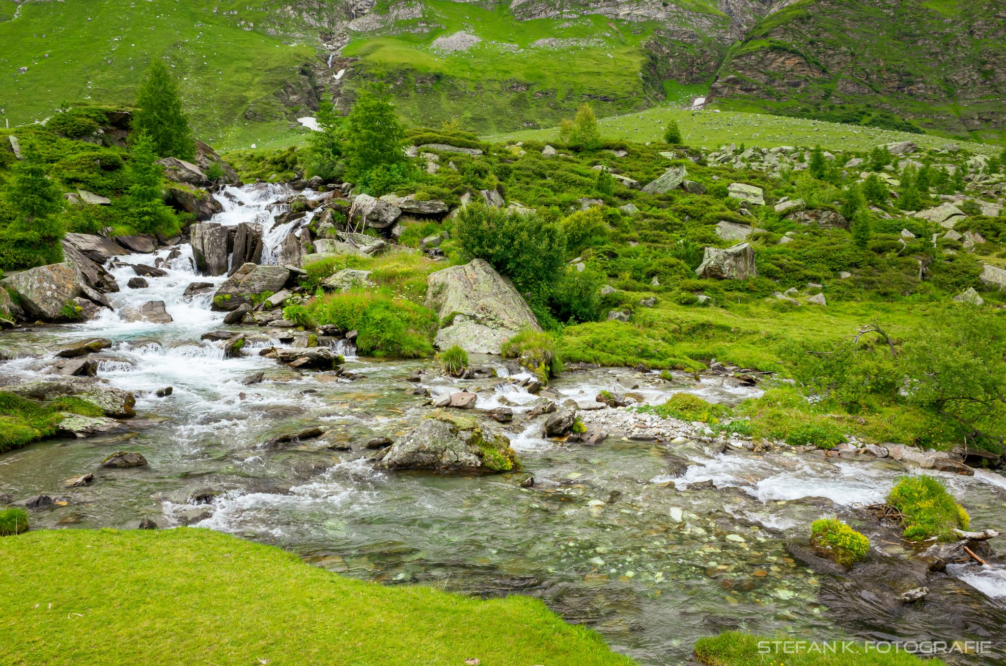 Beim Abstieg von der Lazinser Alm